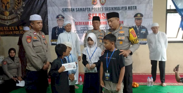 Polres Tasikmalaya Kota Luncurkan Program Sosial “Selasa”, Berbagi Kebahagiaan dengan Anak Yatim