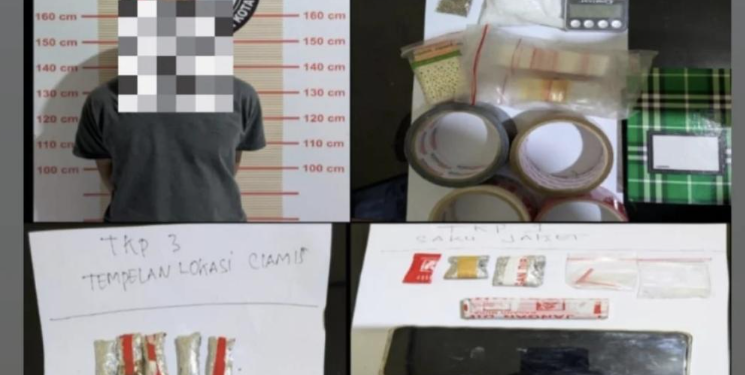 Polres Tasikmalaya Kota Ungkap Peredaran 106 Gram Sabu, Satu Tersangka Ditangkap