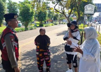 Polres Ciamis Gelar Patroli Skala Besar, Jaga Kamtibmas Akhir Pekan