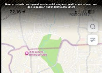 KLARIFIKASI HOAX – MISLEADING CONTENT [SALAH] Ada Insiden Kebocoran Nuklir di Cinere