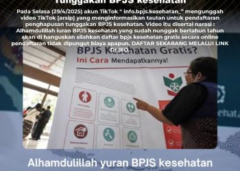 [PENIPUAN] Tautan Pendaftaran Penghapusan Tunggakan BPJS kesehatan
