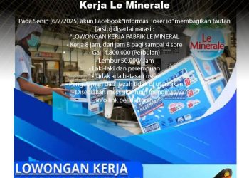 [PENIPUAN] Tautan Pendaftaran Lowongan Kerja Le Minerale