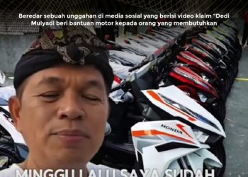 KLARIFIKASI HOAX – IMPOSTER CONTENT [PENIPUAN] Dedi Mulyadi Beri Bantuan Motor