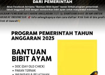 [SALAH] TAUTAN BANTUAN BIBIT AYAM DARI PEMERINTAH