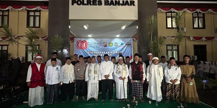 Doa Bersama di Polres Banjar: 500 Warga Berharap Indonesia Emas di HUT ke-80 RI