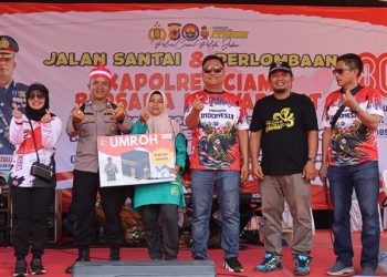 Polres Ciamis Gelar Jalan Santai dan Lomba Meriah, Beri Hadiah Umrah di HUT ke-80 RI