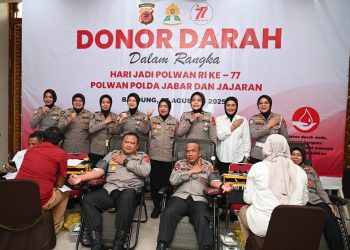 Peringati HUT ke-77 Polwan, Polda Jabar Gelar Aksi Donor Darah untuk Kemanusiaan