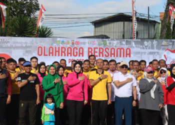 Polres Garut Gelar Olahraga Bersama Forkopimda dan Masyarakat Sambut HUT ke-80 RI