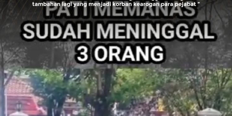 [SALAH] 3 Orang Tewas saat Demo di Pati