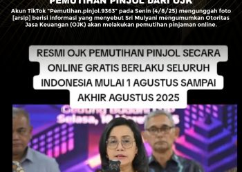 [PENIPUAN] SRI MULYANI UMUMKAN PROGRAM PEMUTIHAN PINJOL DARI OJK