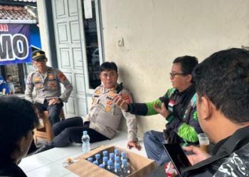 Redam Keresahan Pasca Demo, Polres Ciamis Jalin Silaturahmi dengan Komunitas Ojol