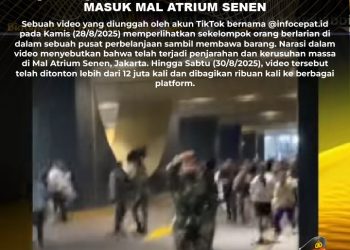 [SALAH] Video Penjarahan Dan Massa Masuk Mal Atrium Senen
