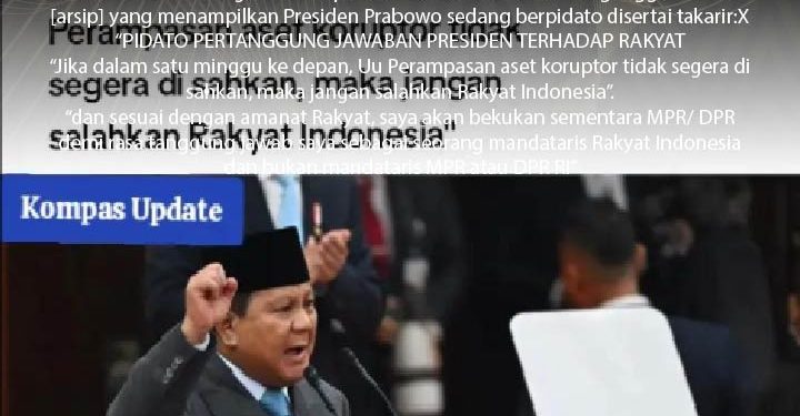 [SALAH] Prabowo Bekukan Sementara MPR/DPR