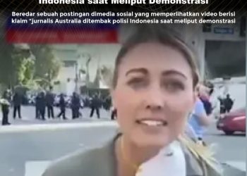 KLARIFIKASI HOAX – MISLEADING CONTENT  [SALAH] Jurnalis Australia Ditembak Polisi Indonesia saat Meliput Demonstrasi