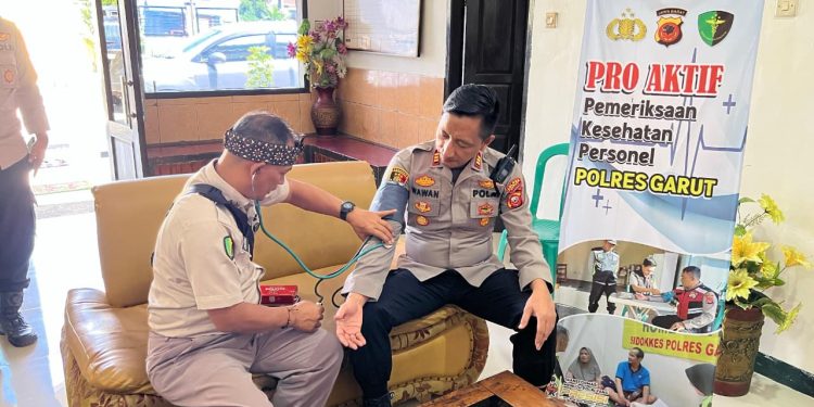 Sidokkes Polres Garut Proaktif Jaga Kesehatan Personel Polri