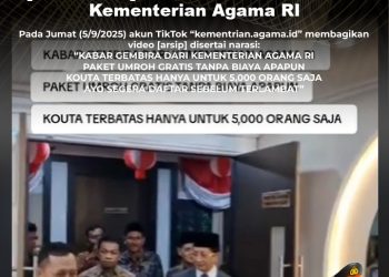 [PENIPUAN] Paket Umroh Gratis dari Kementerian Agama RI
