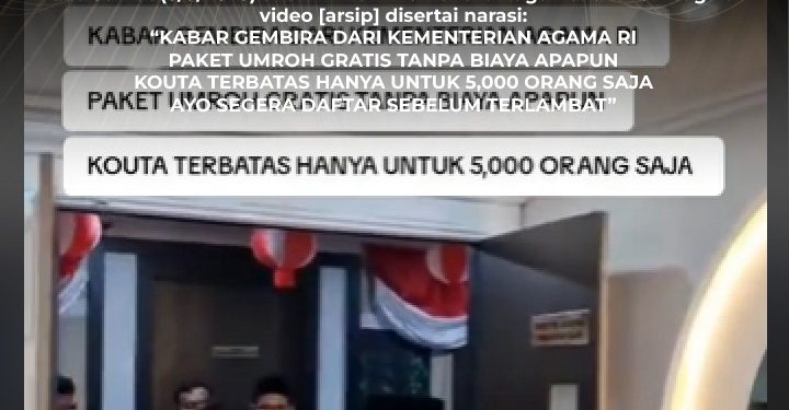 [PENIPUAN] Paket Umroh Gratis dari Kementerian Agama RI