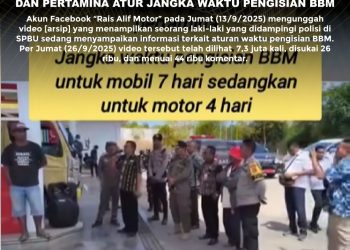 [SALAH] Aturan Baru Pemerintah dan Pertamina Atur Jangka Waktu Pengisian BBM