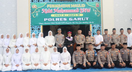 Polres Garut Gelar Peringatan Maulid Nabi Muhammad SAW, Teladani Akhlak Rasulullah dalam Pelaksanaan Tugas