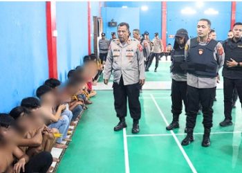 Bawa Sajam dan Bom Molotov, 126 Orang Terduga Anarko Diamankan Polres Majalengka