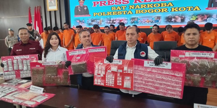 Satres Narkoba Polresta Bogor Kota Ungkap 28 Kasus Narkoba dalam Sebulan, 33 Tersangka Diamankan