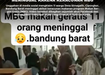 [HOAKS] Sebelas Orang Di Bandung Barat Meninggal Karena Keracunan MBG