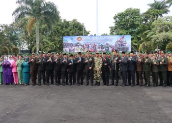Kapolres Ciamis Hadiri Peringatan HUT ke-80 TNI, Wujudkan Sinergitas TNI-Polri