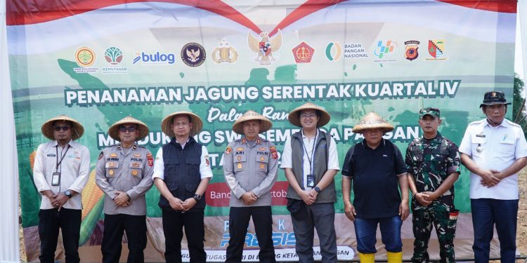 Polresta Bandung Optimalkan Lahan, Sukses Gelar Penanaman Jagung Serentak untuk Ketahanan Pangan