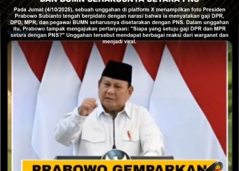 [KELIRU] Prabowo Menyatakan Gaji Dpr Dan Bumn Seharusnya Setara PNS