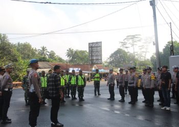 Polres Ciamis Siagakan Personel Gabungan Amankan Kunjungan Kerja Gubernur Jawa Barat