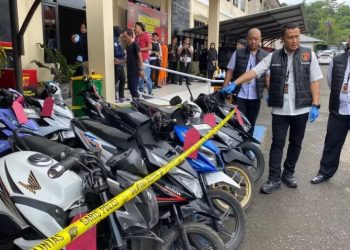 Spesialis Curanmor Lintas Kabupaten Diringkus, Polres Tasikmalaya Sita 10 Motor Curian
