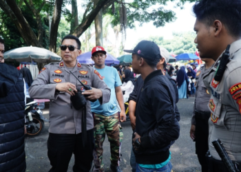 Polresta Bandung Gelar Patroli Gabungan, Sikat Parkir Liar dan Premanisme di Kabupaten Bandung