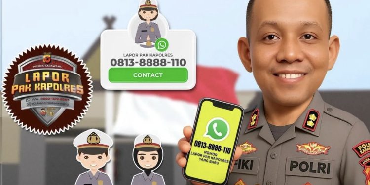 Transformasi Pelayanan Publik: Polres Karawang Rilis Nomor WhatsApp Pengaduan “Lapor Pak Kapolres” Baru