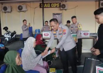 Perkuat Komitmen Kesejahteraan, Polres Banjar Salurkan Bantuan Sosial di Pendopo Tahtya Dharaka