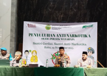 Polsek Wanaraja Gencar Cegah Kenakalan Remaja dan Narkoba Lewat Program “Polsek Menyapa Pesantren”