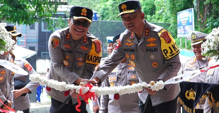 Kapolda Jabar Tinjau Polres Banjar, Resmikan Aula, Kantin, dan Dimulainya Pembangunan Barak Dalmas