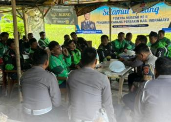 Satlantas Polres Indramayu Gandeng Komunitas Ojol Tingkatkan Kesadaran Keselamatan Berlalu Lintas dalam Operasi Zebra Lodaya 2025