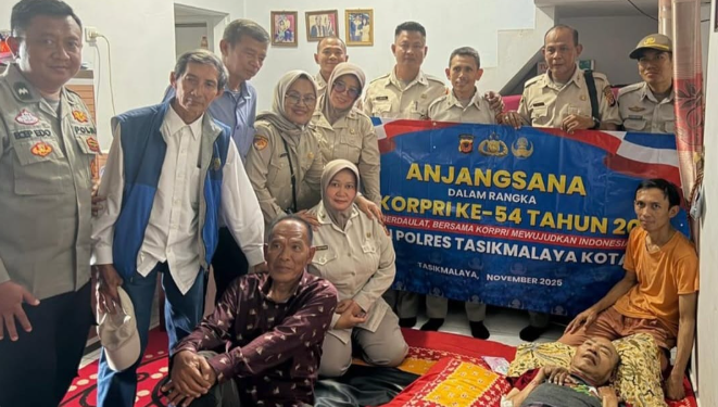 ASN Polres Tasikmalaya Kota Jalin Silaturahmi dengan Purna ASN dalam Rangka HUT KORPRI ke-54
