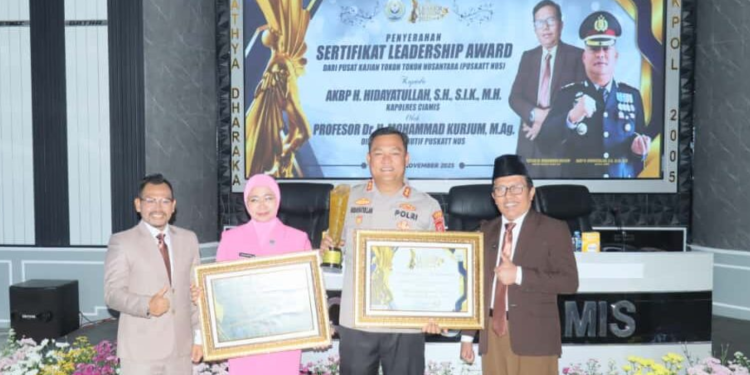 Kapolres Ciamis Raih Dua Penghargaan Nasional Atas Dedikasi dan Kepemimpinan Humanis
