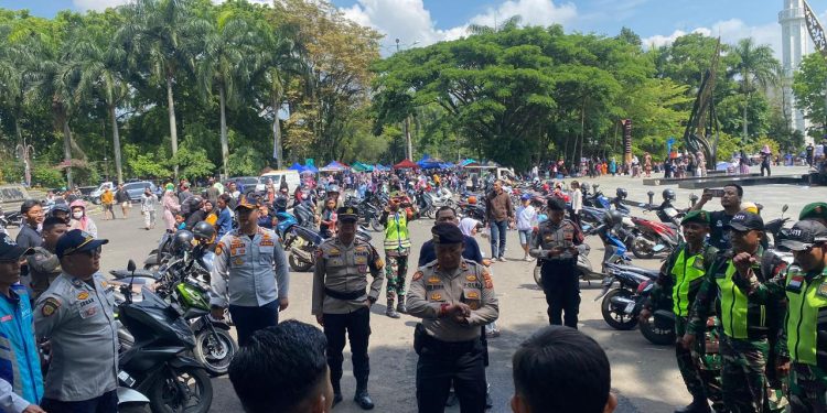 Polresta Bandung Gelar Patroli Gabungan Skala Besar, Sasar Premanisme hingga Parkir Liar