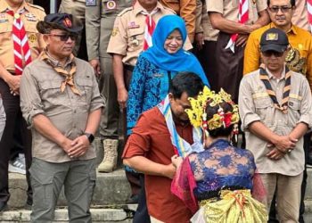 Polres Ciamis Dukung Pembinaan Karakter Peduli Lingkungan Lewat Wanarally Pramuka