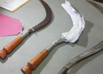 Gagalkan Tawuran Subuh di Pinggir Rel KA, Tim Raimas Polresta Bogor Kota Sita Celurit dan Gobang