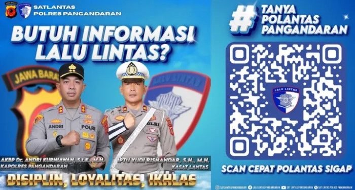 Polres Pangandaran Luncurkan ‘Scan Cepat Polantas Sigap’, QR Code Jadi Kunci Akses Informasi Lalin dan Bantuan Darurat