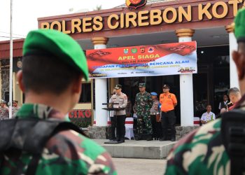 Hadapi Cuaca Ekstrem dan Potensi Bencana, Polres Cirebon Kota Siagakan Personelnya