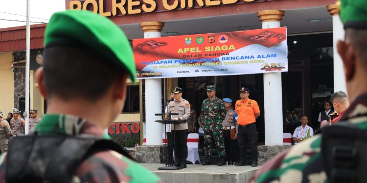 Hadapi Cuaca Ekstrem dan Potensi Bencana, Polres Cirebon Kota Siagakan Personelnya