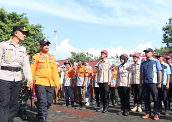 Forkopimda Garut Gelar Apel Siaga Bencana, Kapolres Garut Tekankan Pentingnya Koordinasi Lintas Sektoral
