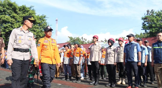 Forkopimda Garut Gelar Apel Siaga Bencana, Kapolres Garut Tekankan Pentingnya Koordinasi Lintas Sektoral