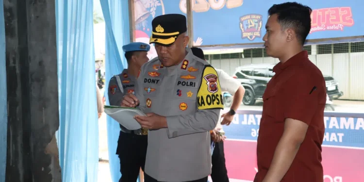 Pastikan Kesiapan Operasi Lilin, Kapolres Subang Tinjau Kelengkapan Pos Yan dan Pos Pam Jalur Selatan