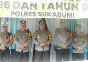 Kapolres Sukabumi Cek Kesiapan Pospam Cikidang Jelang Natal dan Tahun Baru
