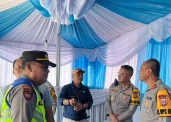 Kapolres Garut Pantau Langsung Arus Lalu Lintas Operasi Lilin Lodaya 2025